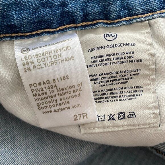 AG "Nikki" Relaxed Skinny Jean Shorts, size 27 - Picture 6 of 12